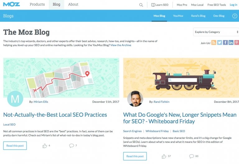 The Moz blog