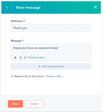 hubspot chatbot example